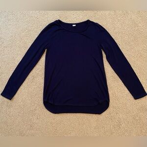 COPY - Women’s Navy Long Sleeve Shirt Size S